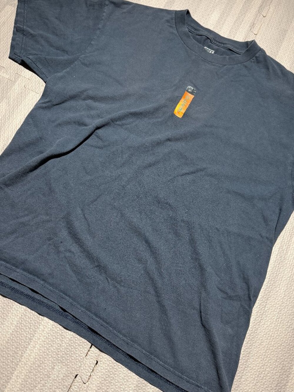 OBEY Men’s Large Navy Blue Lighter Graphic T-Shirt Streetwear Tee